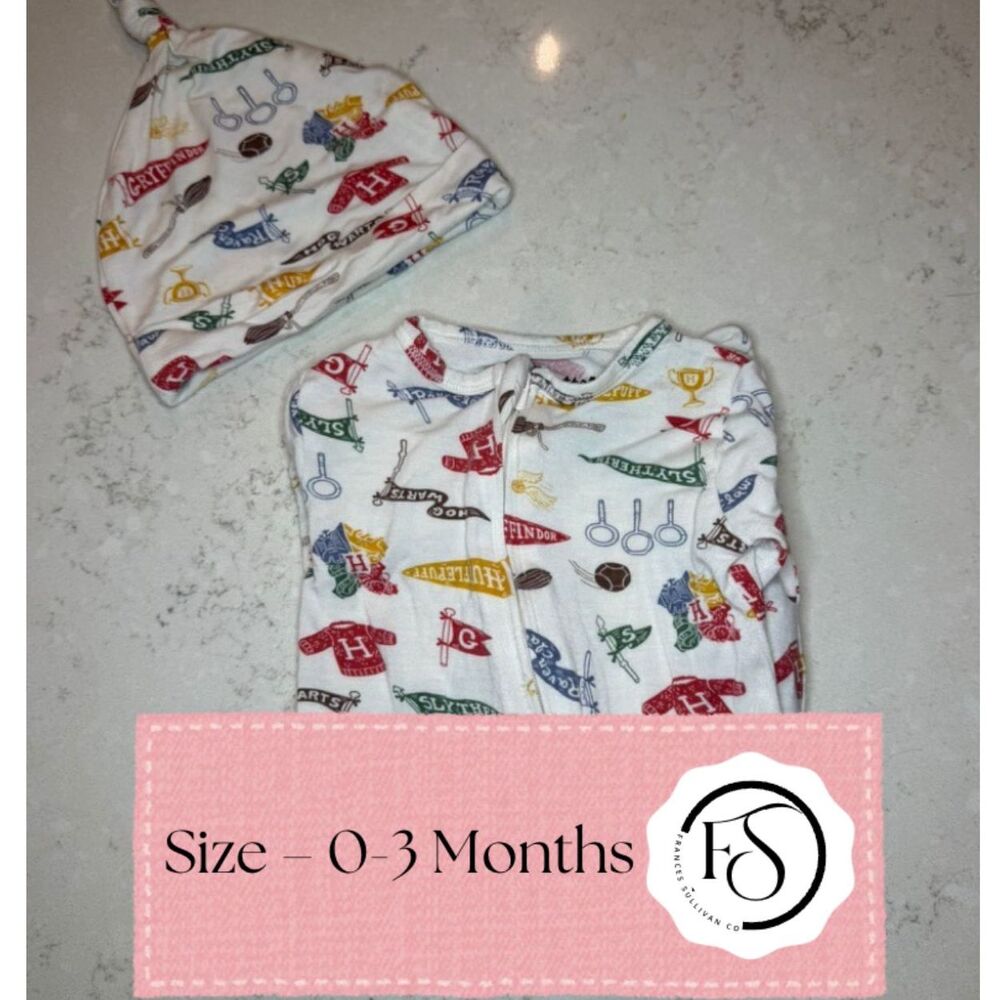 Harry Potter Bamboo Sleeper & Hat Set, 0–3 Months